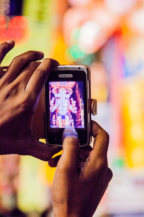 Mobile still of Hyderabad's largest Ganpati