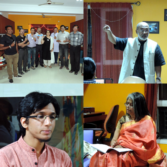 From our MathuKaathes (clockwise) - The Bangalore Harmonica Club, Paul Mathew (Cheruvannur Diaries), 
Sarbari Gomes and Ajay Cadambi